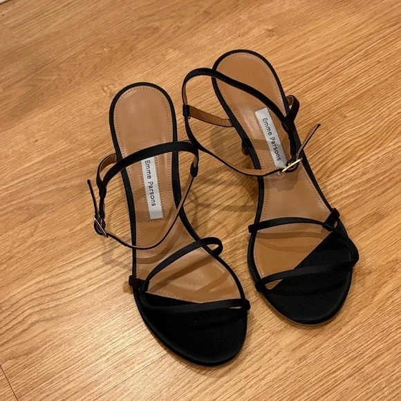 Elegant Black Strappy Sandals by Emma Preston - Picture 1 of 6